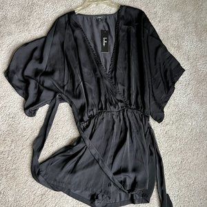 Lulu's Ain't It Grand Black Romper - NEW WITH TAGS